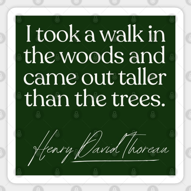 Henry David Thoreau Quote Sticker by DankFutura